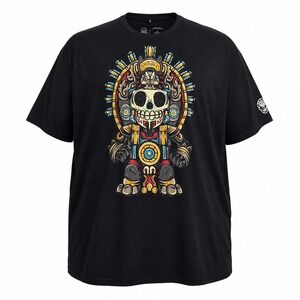 Mexican Gothic Skull Graphic Tee ¡Ay Güey! 4XL Black Streetwear
